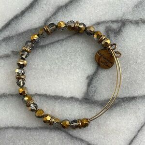 Gold Alex & Ani Beaded Bracelet